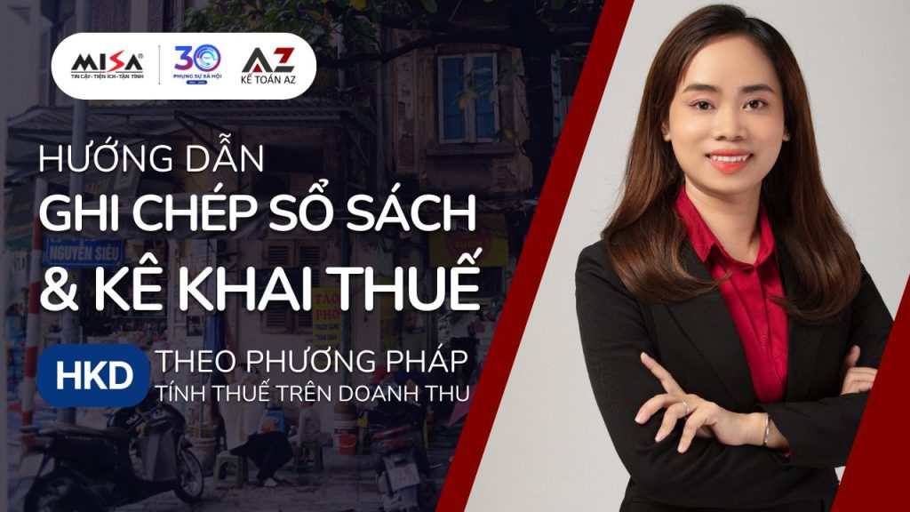 Huong dan ghi chep & ke khai thue HKD theo phuong phap truc tiep tren doanh thu