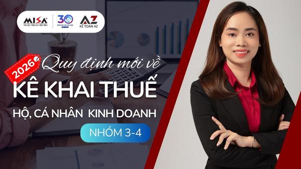 Kê khai thuế HKD nhóm 3,4