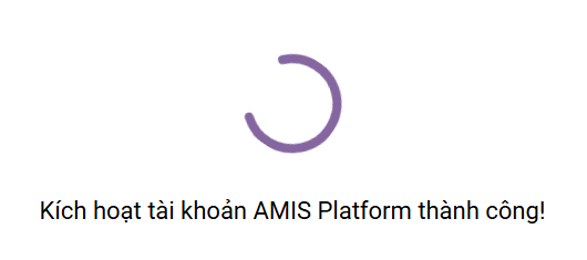 Kích hoạt MISA AMIS thành công